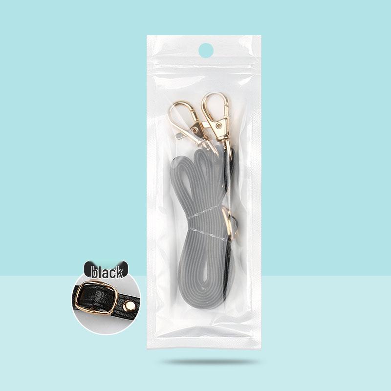 

Регулируемый ремешок кроссбоди из ПУ для женщин - Маленький, Изящный, Однотонный плечевой аксессуар Width 1CM x Length 130CM чёрный