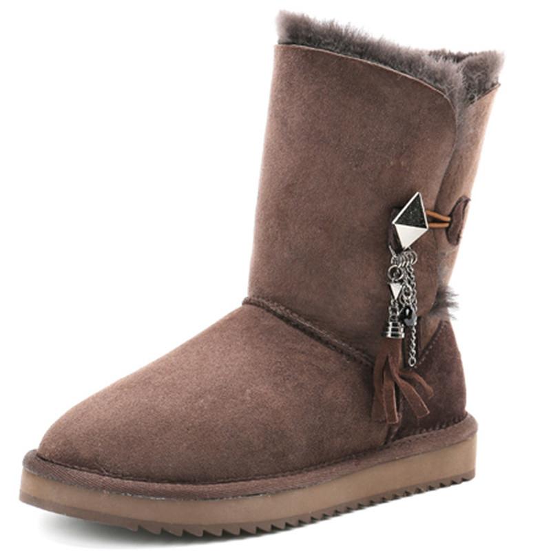 Сапоги из натуральной овчины с натуральным мехом — фото 4