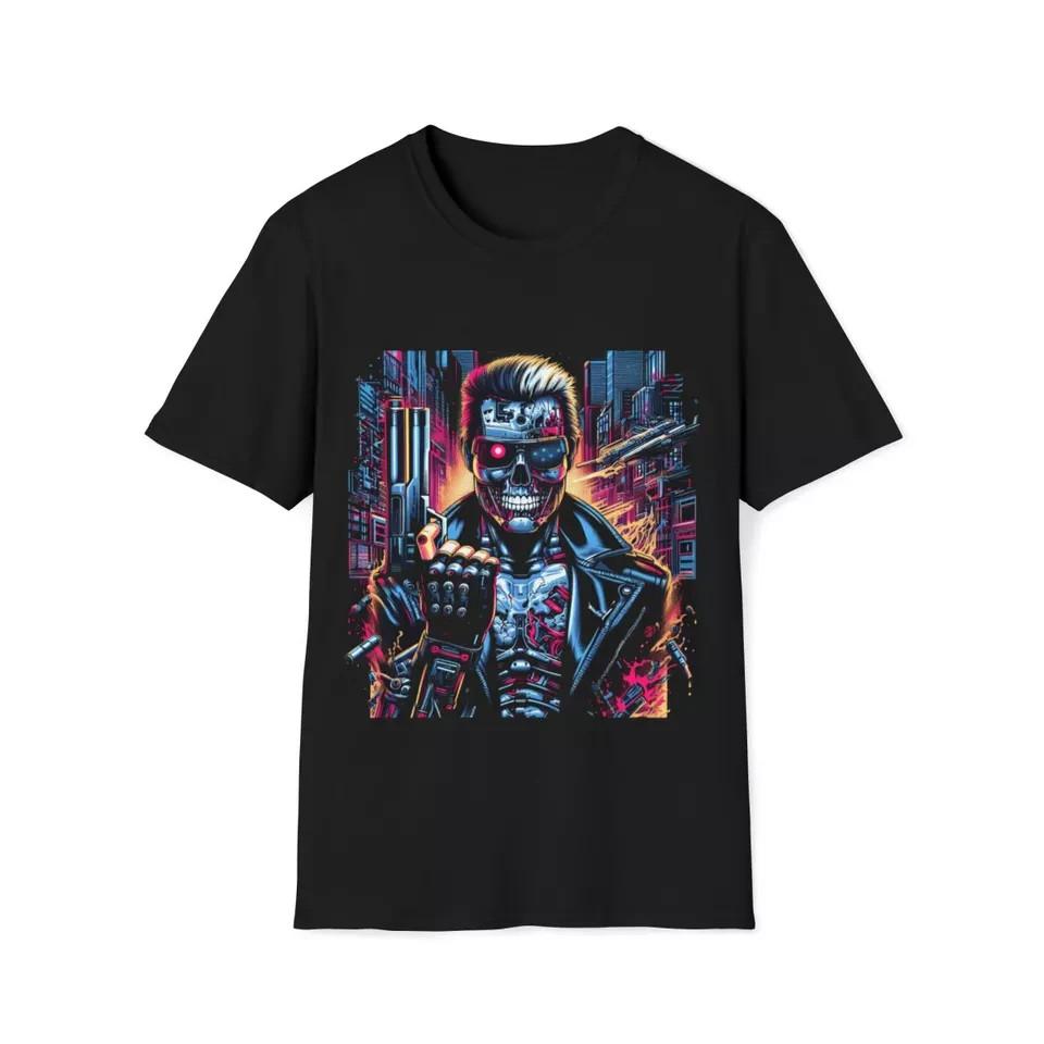 Cyberpunk Terminator T-Shirt – Evolving Machine Retro Future Tee S