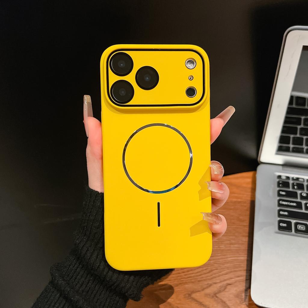 Suitable for IPhone17 Promax Dopamine Phone Case  Thin Ring Magnetic Apple 17 All Inclusive Lens PC Protective Case