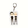 6CM Anime 19 Days Keychain Mo Guanshan Old Xian He Tian Jian Yi Manga Youth Acrylic Pendant Figure Key Chain For Children Gifts