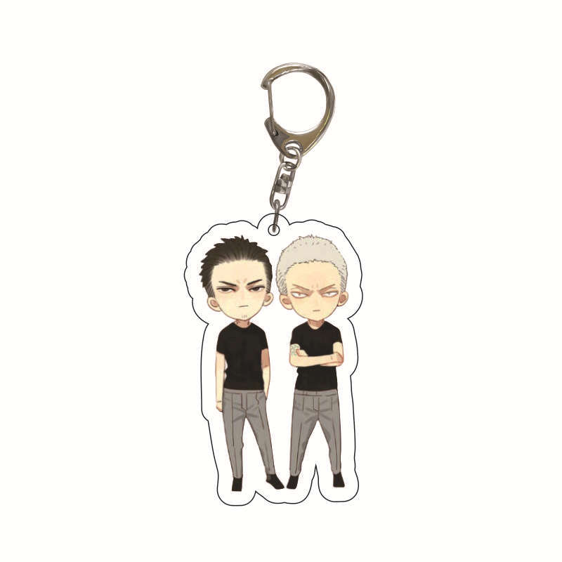 6CM Anime 19 Days Keychain Mo Guanshan Old Xian He Tian Jian Yi Manga Youth Acrylic Pendant Figure Key Chain For Children Gifts