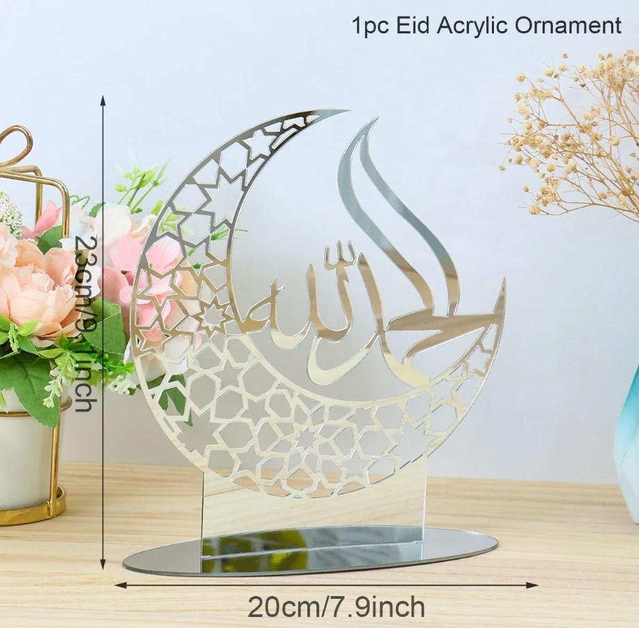 Eid Mubarak Ornaments Ramadan Decortion for Home 2026 Islam Muslim Party Supplies Ramadan Kareem Aid Eid al-Fitr Decor Kid Gifts