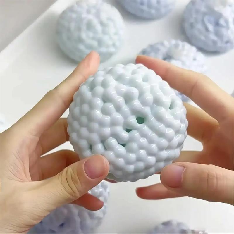 Crunchy Squishy Stress Ball Dual Texture Fidget Toy Glutinous Rice Cake Sensory Therapy Toy Healing Relax Gift