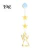 LED Window Decoration Star Moon Hanging Light, Warm String Lights, Christmas Tree Pendant Decorations Decorative Atmosphere Lamp for Home Holiday