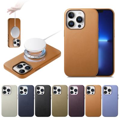 Compatibile con Serie iPhone 13 - 16 | Forte Adsorbimento Magnetico | Custodia Protettiva per Telefono in Pelle Piena