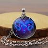 Sagittarius For Women Men Horoscope 12 Constellation Astrology Pendant Decoration Jewelry Necklace