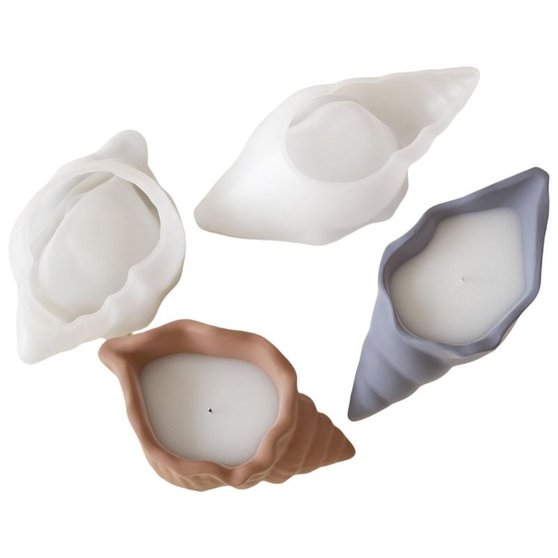 Epoxy Resin Shell Boxes Home Decors Mold Artistic Silicone Molds for Crystal Epoxy Conch Boxes and Wax Candle Base
