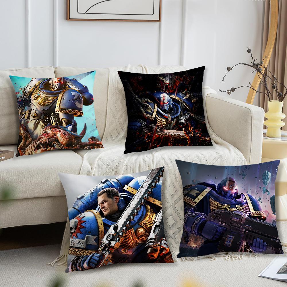Game W-Warhammers-S-40k Cool Cushion Cover Living Room Headboard Office Cushion Bedroom Cushion Sofa Nap Time Pillow Case
