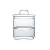 Transparent Glass Salad Bowl & High Borosilicate Storage Jar for Fruits and Snacks
