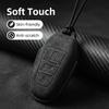 Suede Faux Leather Car Key Case Cover Protective for New Peugeot 206 208 207 3008 308 2008 107 508 607 Accessories