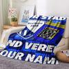 1pz Coperta di Flanella Personalizzata con Nome Modello VfL Bochum 1848 Adatta a Tutte le Stagioni per Arredamento Casa Calore e Comfort Regali Regalo Festivo_xia
