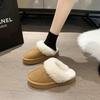 Fashion Women's Winter Fluffy Slippers Fur House Slippers for Women Platform Furry Living Room Shoes Female Thick Warm Floor Sandals