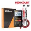 M119 Digital Multimeter 6000 Count for Detailed Testing of Voltage Current Resistance and Capacitance in Various Settings
