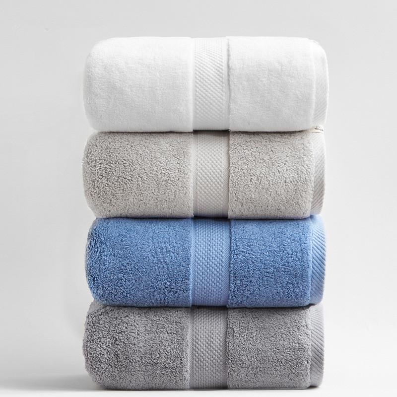 80x160cm 800g Plus Large 100% Cotton Thickened Solid Color Bathroom Adult Bath Towel