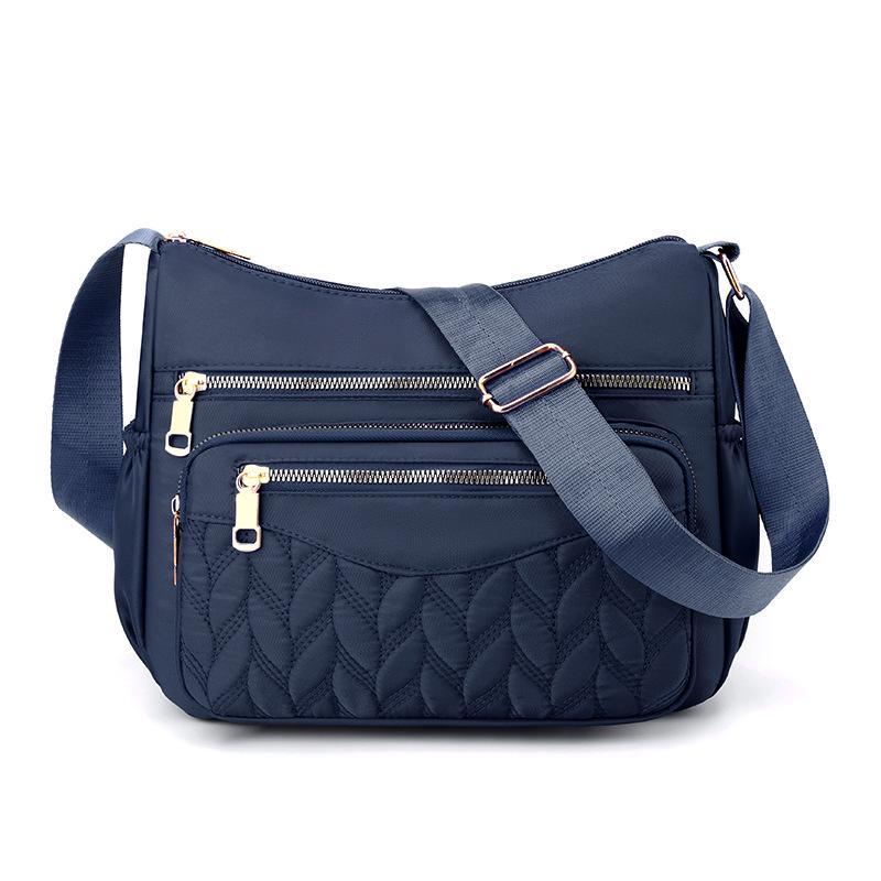 Sac bandoulière en nylon multi-poches - Sac à bandoulière tendance pour femme