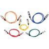 5PCS XLR Male to Female XLR to XLR Microphone Cable 3 Pin Color Coded Mic Patch Cord  for Mic Mixer