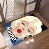 Custom Name Personalized Marilyn Monroe Print Carpet, Versatile Home Decor Rug, for Playroom, Apartment, Balcony, Entryway, Hallway Gift