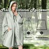 TRIWONDER Regenponcho für Herren und Radfahren Wasserdicht Regen Outdoor Stilvoller Regenrock Damen, Regenmantel, Ausrüstung, Regenjacke, (Schwarz)