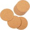 24 Pack Round Cork Coaster, Self-Adhesive Corks Coasters Wooden Thick Drink Coasters Cork Mat for Kitchen Restaurant Home Bar Cafe Wedding Supplies