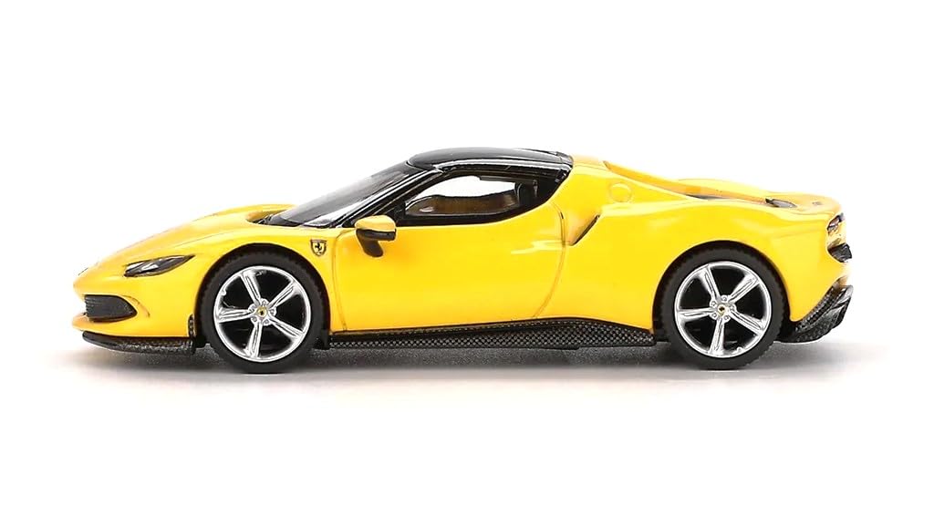 Sunrich BBR Scale Ferrari 296 GTB Giallo Modena Finished Product BBRFER64005 1/64 (Yellow)