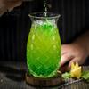 Durable Cocktail Glass Pineapple Shape Glass, 480ml Embossed Tumbler for Juice Hot Restaurant Specialty Beverages, Creative Bar Glassware Whiskey,
