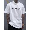 Men's Fashion Creative Design Paradise Print Casual Versatile Summer Short-Sleeve T-Shirt