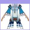 Delightful Blue Yan Cosplay Costume For Genshin Impact Featuring Adorable Accessories And Sweet Design For Anime Lovers