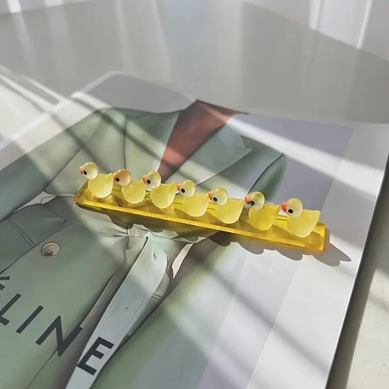 [1pc Odorless Duck Nail Holder] Cute Yellow Duck Nail Brush Holder - Odorless, Tool & Accessory Organizer for Manicure and Pedicure Care, Cartoon, 1pc