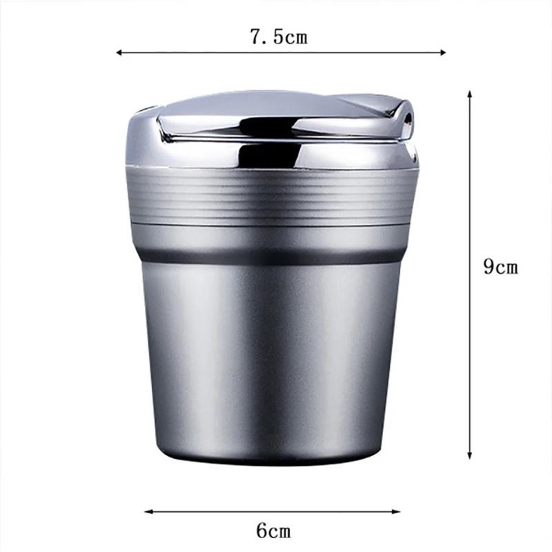 Car Ashtray Creative Personality with Lid LED Light Ashtray For BMW e46 e90 e60 f30 f10 e39 f20 e36 g20 g30 e87 e92 Accessories