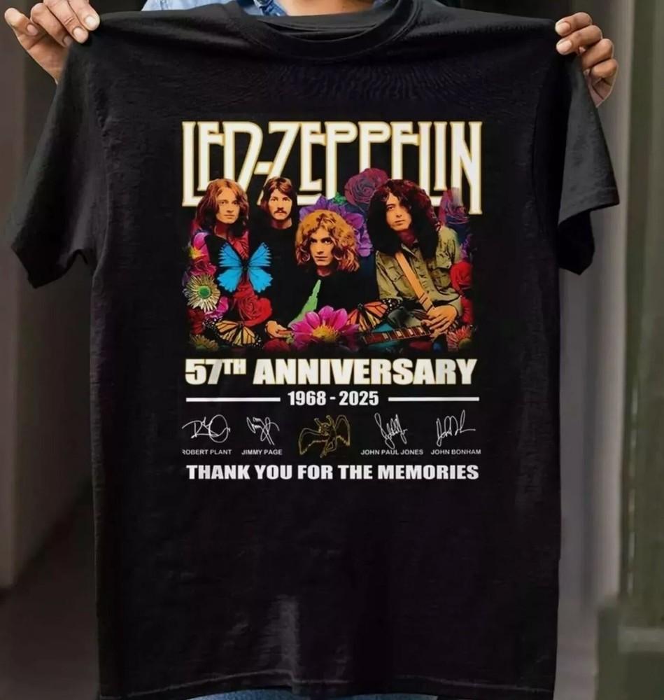 Led Zeppelin 57th Anniversary 1968-2025 Shirt, Thank You For The Music