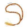 Stylish Handmade 33 Bead Sandalwoods Tasbih Set Portable Accessory for Daily Wear Dhikr and Spiritual Reflection