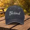 Blessed Letter Print Baseball Cap Unisex Fashion Duckbill Hat Suitable for Outdoor Sports Fitness Travel And Outings MultiCo