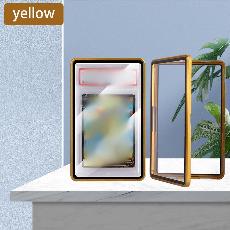 Multicolor Aluminum Alloy Graded Card Protect Cases For Cgc Bgs Graded Cards Scratch Resistant Trading Card Holder