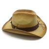 Straw Hat With Wide Brim For Summer Sun Protection And Outdoor Casual Wear