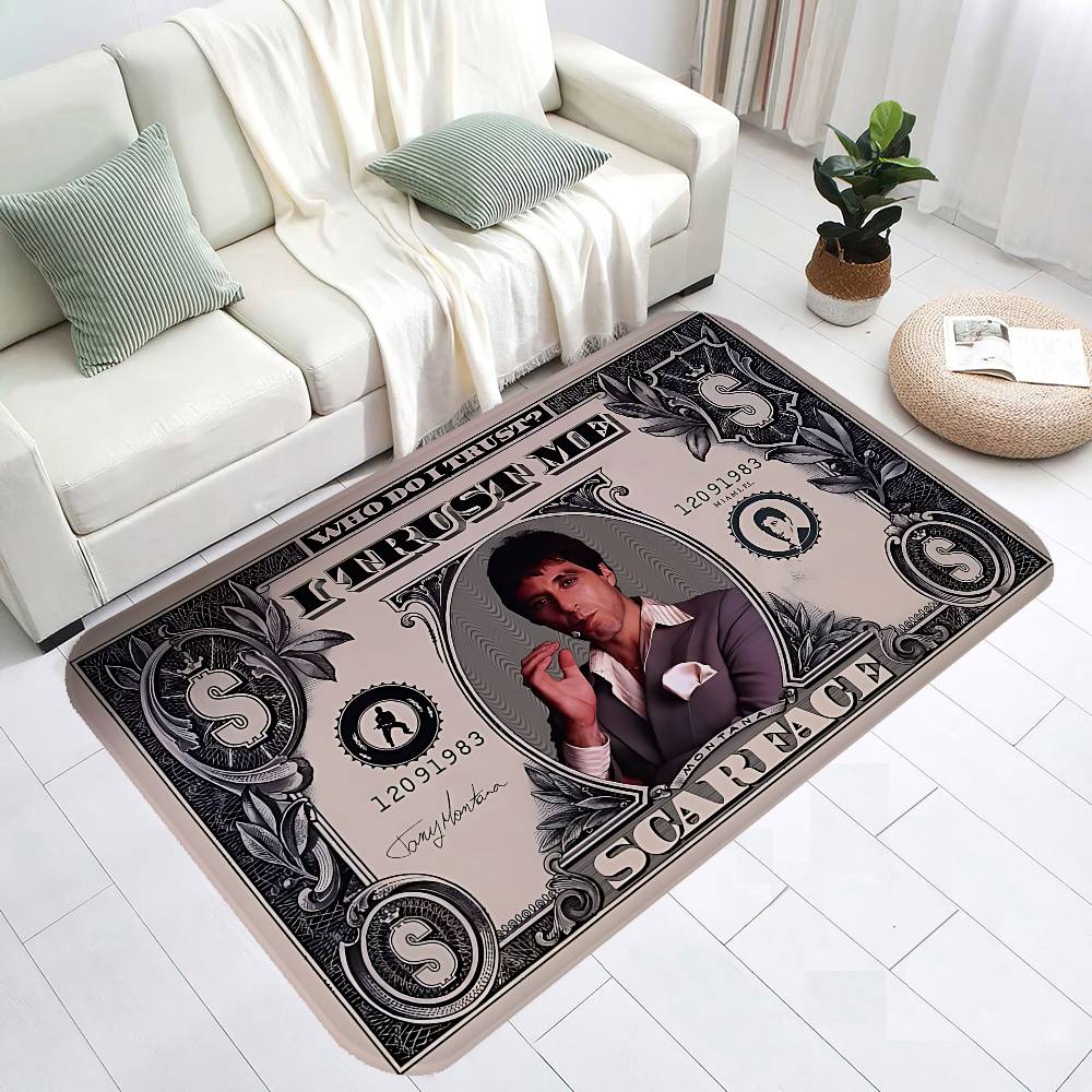 Scarface Movie Room Mats Cheaper Anti-slip Modern Living Room Balcony Printed Modern Home Decor