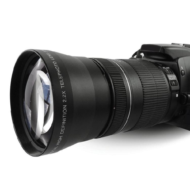 72mm 2.2X Teleconverter Lens/0.43X Wide Angle Lens Kit for Close-up Shooting