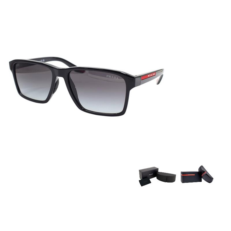Prada Lifestyle Series Rectangular Road Trip Sunglasses Men sunglasses SPS05Y-F-1AB-09U