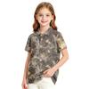 Girls' Polka Dot Print School Uniform Casual T-Shirt Top