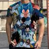 Herren T-Shirt mit Allover-Print, Jesus & Löwe Grafik, Oberteile, lässig, Kurzarm, Rundhalsausschnitt, Sommer, Übergröße, Herren T-Shirts