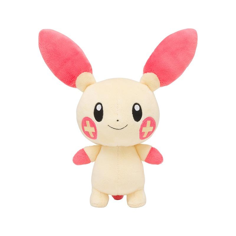In Stock Genuine Clefairy Marill Plusle Minun Sentret Pumpkaboo Furret Pichu Banette Croagunk Plush Toys