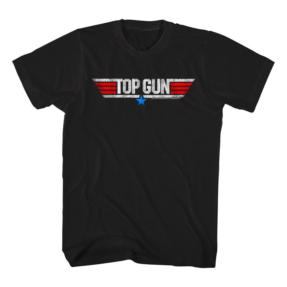 Top Gun Vintage Movie Logo Men T Shirt Tom Cruise Maverick Goose Fighter Pilot XXL