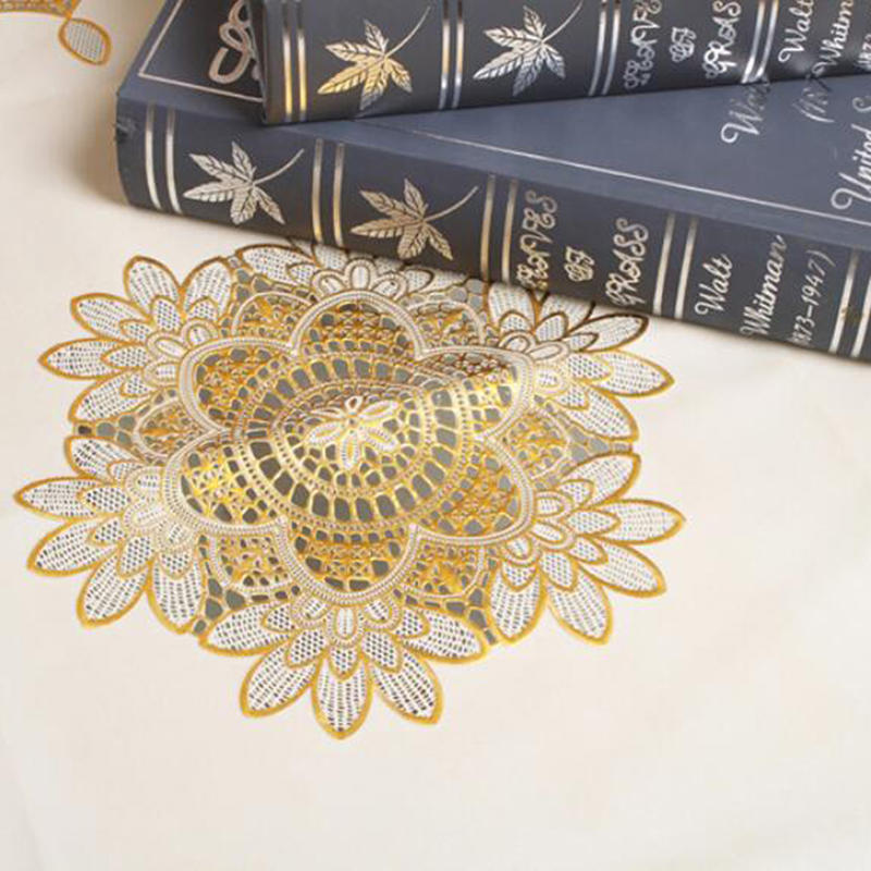 Pvc Waterproof Oilproof Round Tablecloth 70 Cm Dining Table Cloths Home Table Cover Light Luxury Christmas Decoration