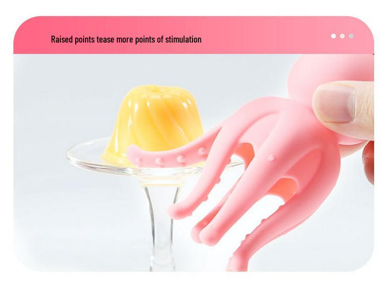 Laolusi 8-Claw Octopus Women's Nipple & Breast Massager with Multi-Frequency Vibration.