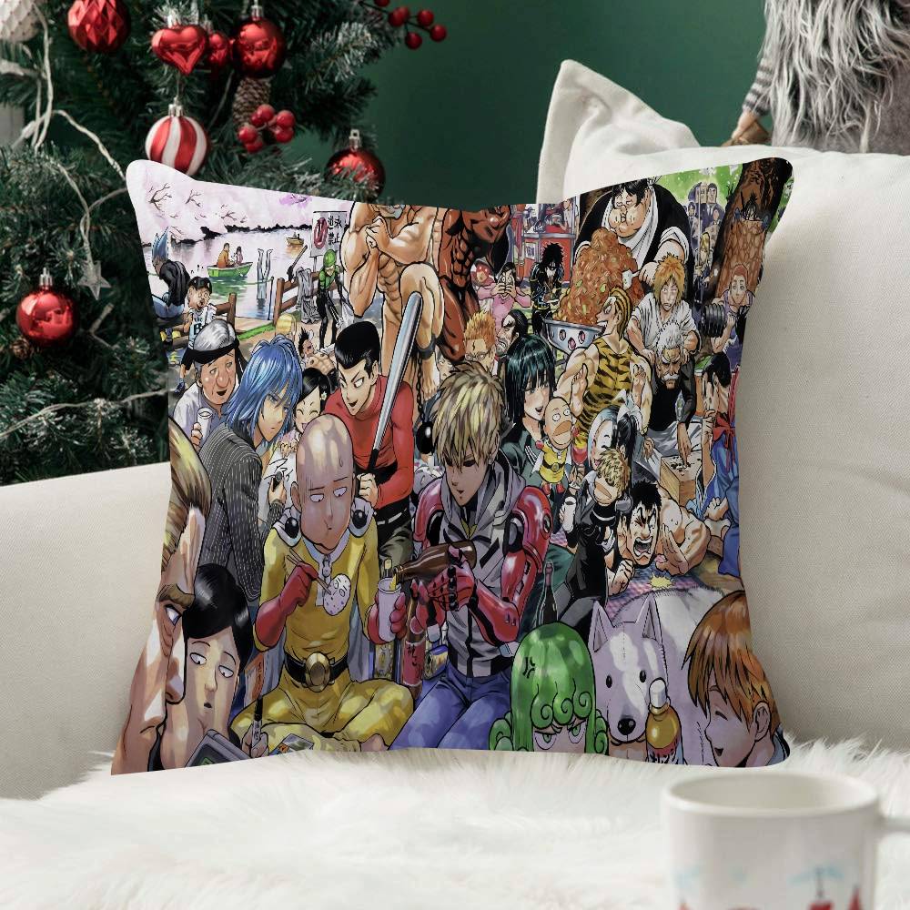 OOne PPunch Man Anime Pillow Cushion Cover Pillowcase Living Room Sofa Home Decorative Pillowcase
