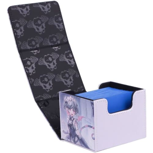 Labyrinth Deck Case, Horizontal Loading, Trading Card Case, Magnetic, PU Leather, Holds 100 Cards, Sleeves Compatible, Yu-Gi-Oh!, Pokemon, Duel Master