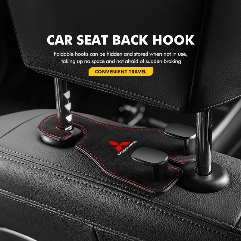 cxumpj1 For Mitsubishi Car Seat Hook Hanger Bag Organizer Multi-Function Hook Accessories Lancer ASX Pajero Mirage Attrage Xpander