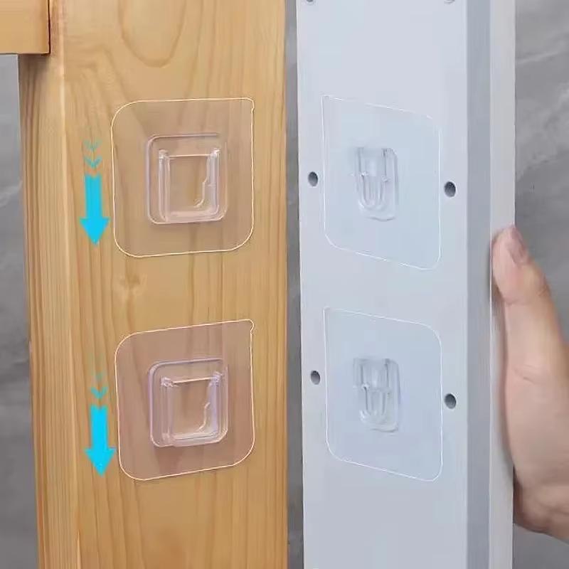 Cable Organizer Clips Double-Sided Adhesive Wall Hooks Hanger Strong Transparent Suction Cup Wall Holder For Kitchen