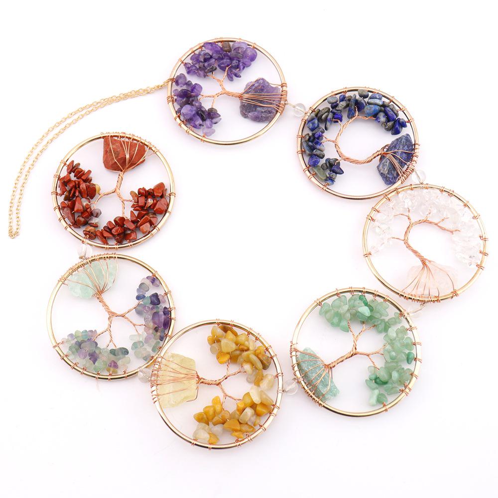 Popular Tree of Life Crystal Pendant - Handmade Wall Hanging