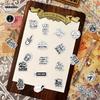 125Pcs/Set Black & White Bible Phrase Mini Diary Manual Stickers DIY Scrapbooks Album Decor Decals Stickers
